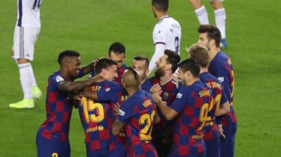 FC BARCELONA GOLEÓ AL VALLADOLID Y SEGUIRÁ LÍDER