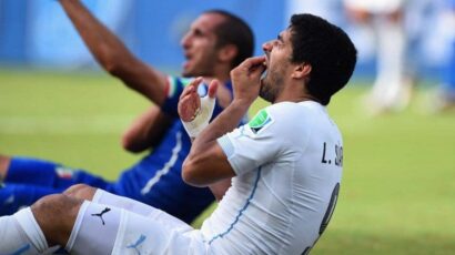 CHIELLINI HABLÓ SOBRE LA RECORDADA MORDIDA DE SUÁREZ