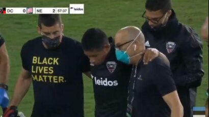 EDISON FLORES SUFRE LESIÓN EN LA CABEZA