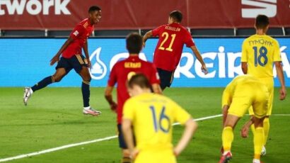 LIGA DE LAS NACIONES: ESPAÑA 4-0 UCRANIA