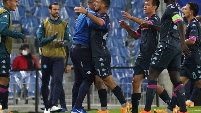 NAPOLI CON GOL DE POLITANO VENCE EN ANOETA A LA REAL SOCIEDAD