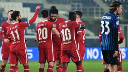 EL LIVERPOOL EN ITALIA GOLEÓ AL ATALANTA POR 0-5 Y ES CANDIDATO A PASAR DE FASE