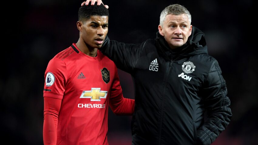 SOLSKJAER RESPALDA A RASHFORD
