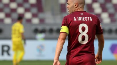 ANDRÉS INIESTA ESTARÁ FUERA DE LAS CANCHAS POR 4 MESES