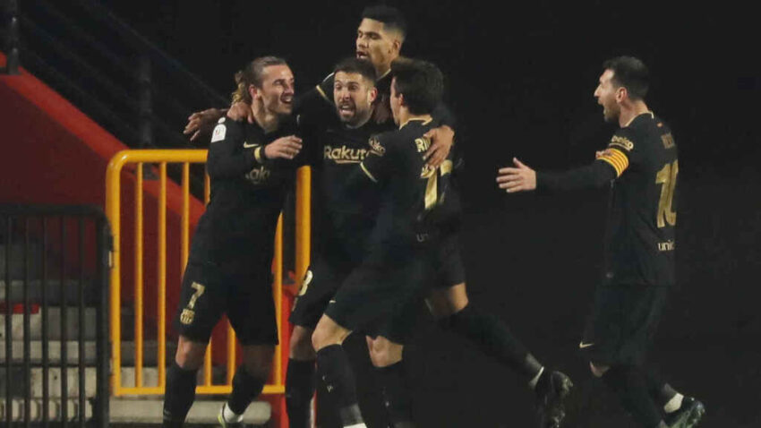 EL BARCELONA A SEMIS EN LA COPA DEL REY