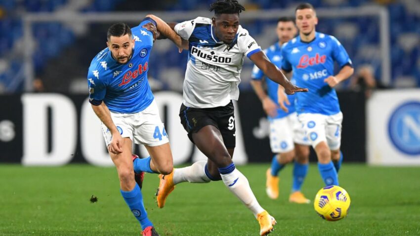 NAPOLI Y ATALANTA IGUALAN SIN GOLES