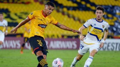 BARCELONA VENCE A BOCA Y SE COLOCA PRIMERO