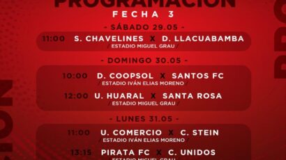 PROGRAMACIÓN JORNADA 3 EN LA LIGA 2