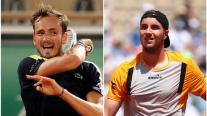 STRUFF SORPRENDE A MEDVEDEV EN HALLE