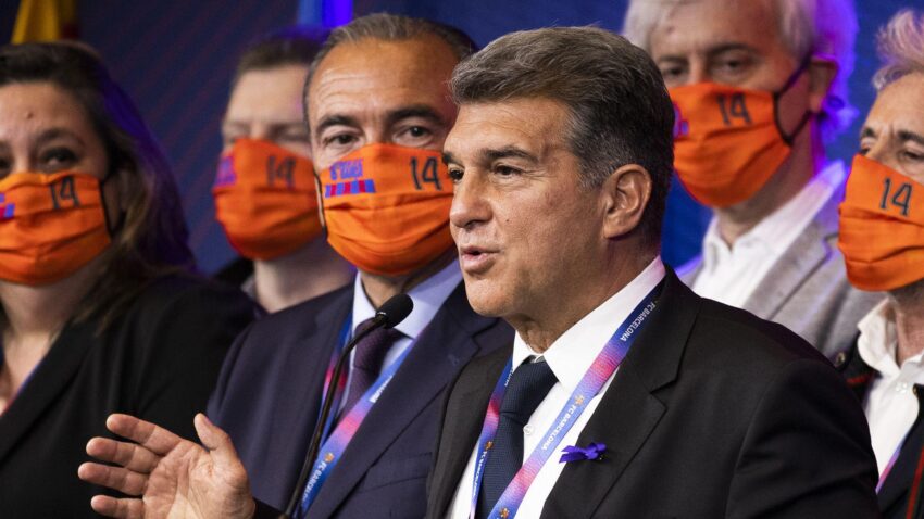 JOAN LAPORTA HABLÓ DE LA ACTUALIDAD DEL FC BARCELONA