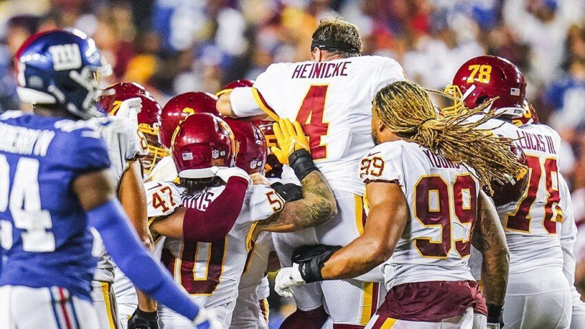 WASHINGTON VENCE A GIANTS