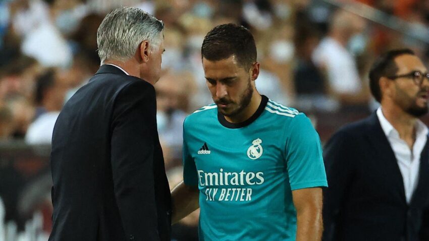ANCELOTTI QUIERE A HAZARD FUERA DEL REAL MADRID