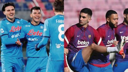 NAPOLI VISITA AL FC BARCELONA POR EUROPA LEAGUE
