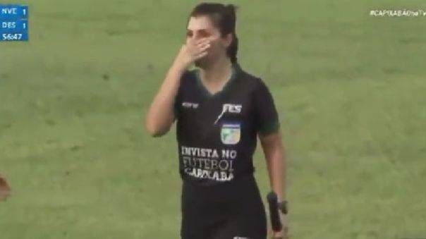 TECNICO BRASILEÑO AGREDE A JUEZA DE LÍNEA