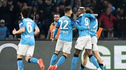 NÁPOLES SE VISTIÓ DE FIESTA CON LA GRAN GOLEADA