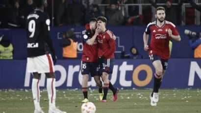 OSASUNA SE ADELANTA EN CASA Y SACA VENTAJA EN COPA