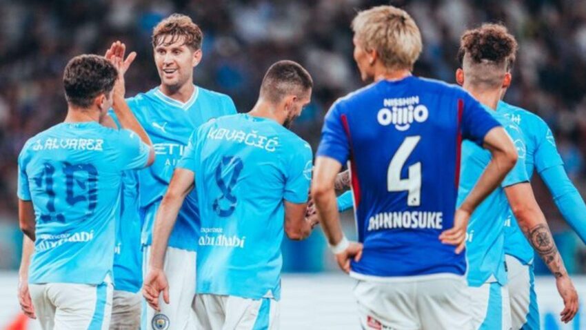 MANCHESTER CITY GANÓ PARTIDO AMISTOSO EN JAPÓN