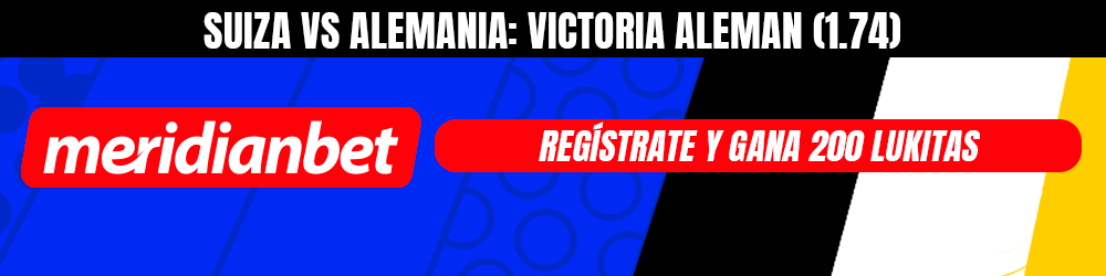 Suiza vs Alemania pronóstico meridianbet
