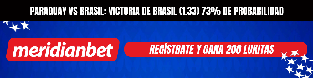 Paraguay vs Brasil pronóstico meridianbet