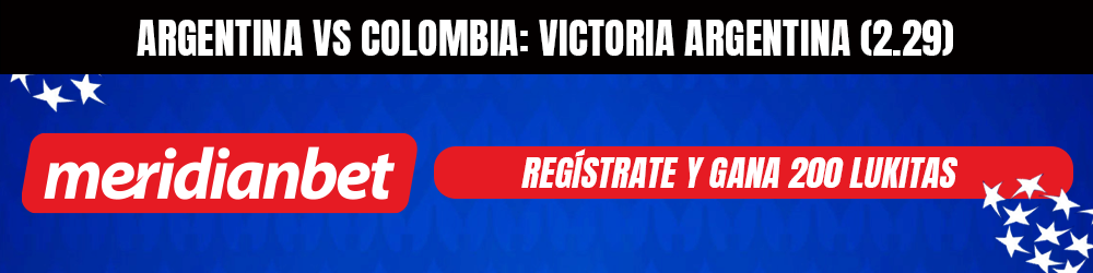Argentina vs Colombia pronóstico meridianbet