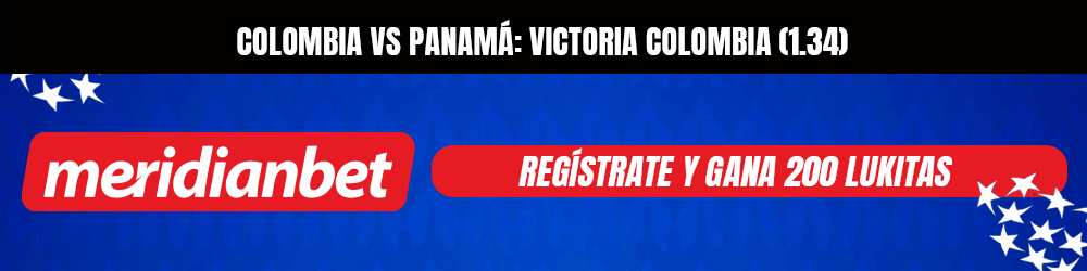 Pronóstico Colombia vs Panamá meridianbet