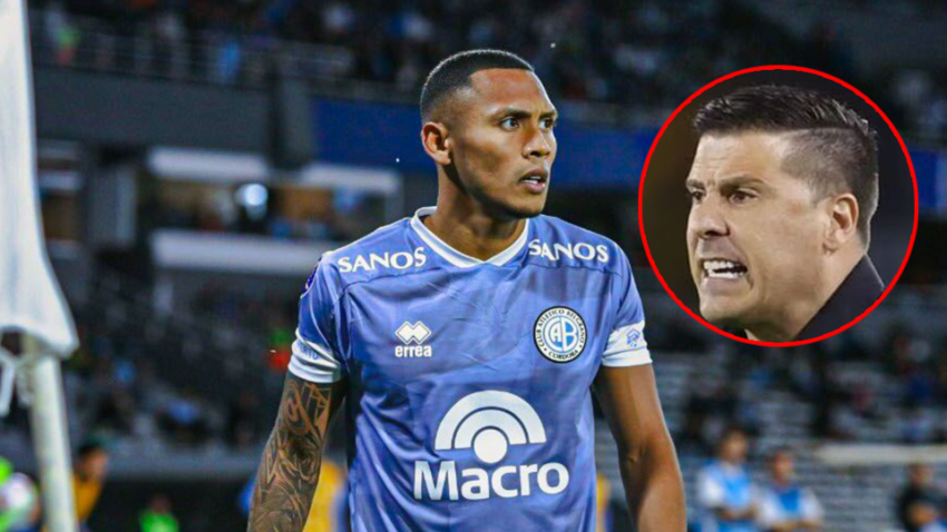 DT DE BELGRANO CRITICA A BRYAN REYNA: “NO ESTÁ DANDO EL 100%”