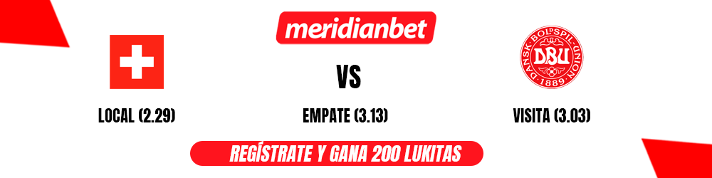 Suiza vs Dinamarca Pronóstico Meridianbet