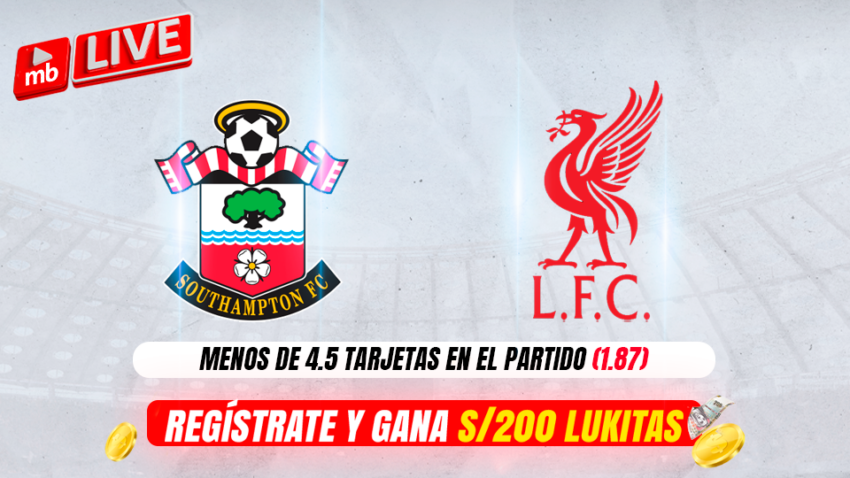 SOUTHAMPTON VS LIVERPOOL: PRONÓSTICOS Y CUOTAS DE MERIDIANBET