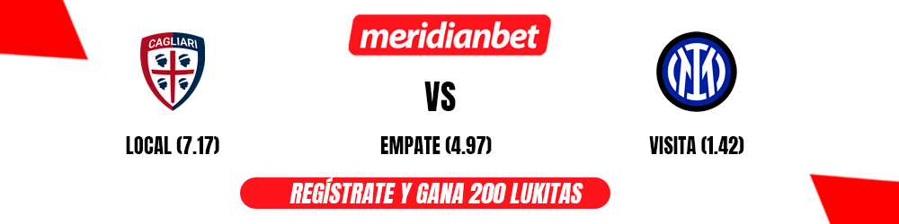 Cagliari vs Inter Pronóstico Meridianbet