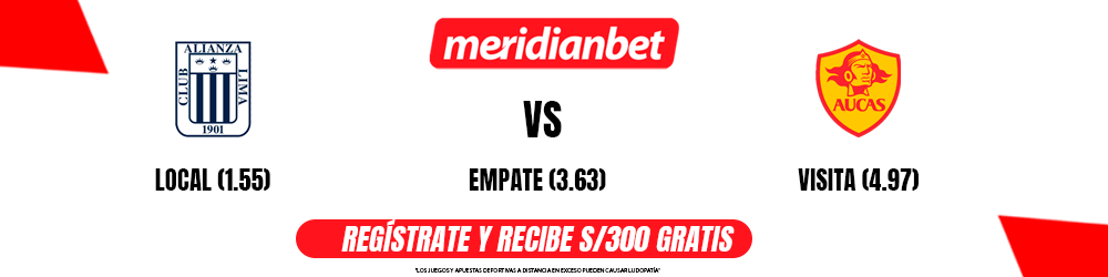 Alianza Lima vs Aucas - Cuotas Meridianbet.