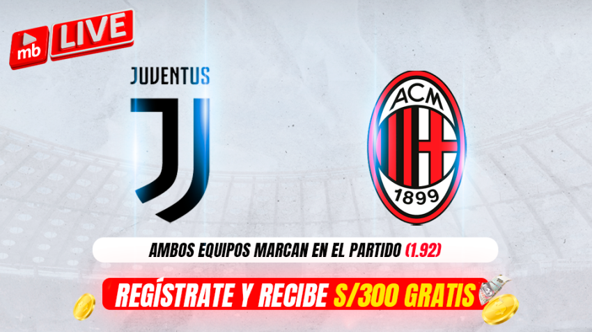 JUVENTUS VS AC MILAN: PRONÓSTICOS Y CUOTAS DE MERIDIANBET