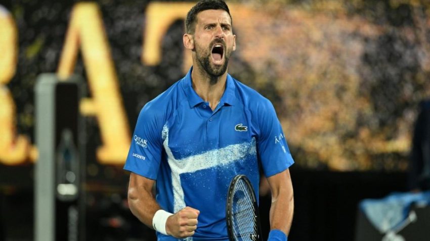 NOVAK DJOKOVIC AVANZA A PASO FIRME A LOS OCTAVOS DEL AUSTRALIAN OPEN