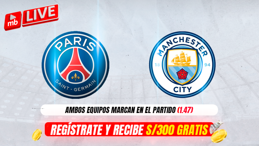 PSG VS MANCHESTER CITY: PRONÓSTICOS Y CUOTAS DE MERIDIANBET