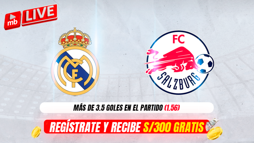 REAL MADRID VS SALZBURG: PRONÓSTICOS Y CUOTAS DE MERIDIANBET