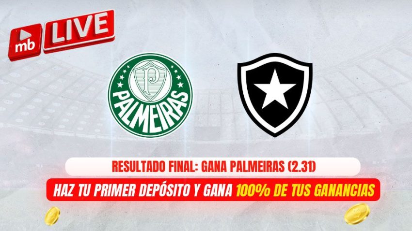 Palmeiras vs Botafogo: Cuotas y pronósticos de Meridianbet