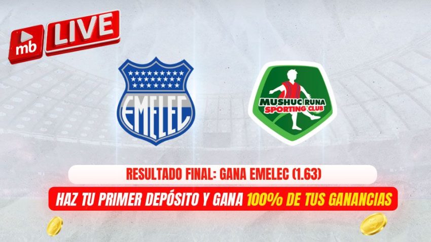 Emelec vs Mushuc Runa: cuotas y pronósticos de Meridianbet