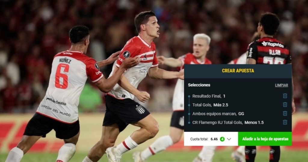 Cuota combinada de la victoria de Estudiantes en el Estudiantes vs Flamengo