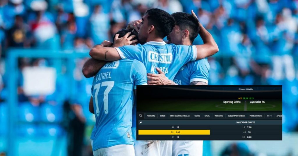 Cuota del Sporting Cristal 3 - 0 Ayacucho FC