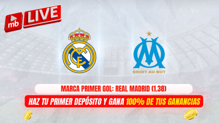 Real Madrid vs Marsella: Cuotas y pronósticos de Meridianbet