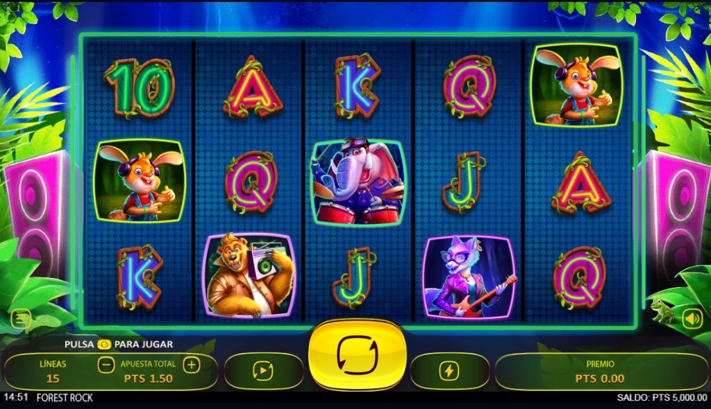 Forest Rock es uno de los juegos más destacados de Fiesta Latina