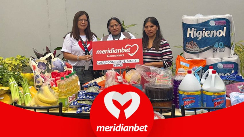 Meridianbet lleva esperanza con donación de víveres y productos esenciales a la Casa Hogar “Jesús, María y José”