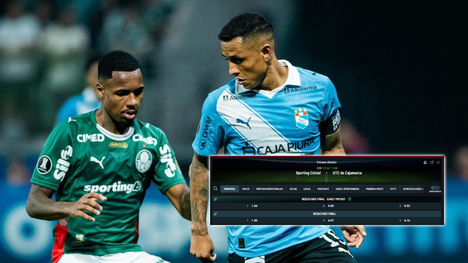 Cuotas de Sporting Cristal vs UTC por la Liga 1. 