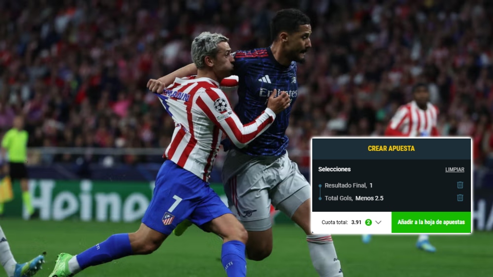 Arsenal vs. Atlético de Madrid: pronósticos y cuotas.
