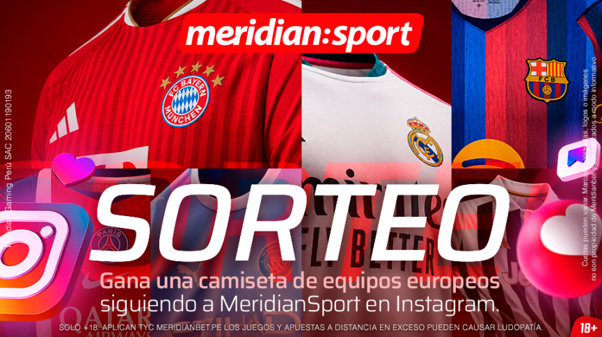 Sigue a Meridian Sport en Instagram y participa por una camiseta original 2026/27
